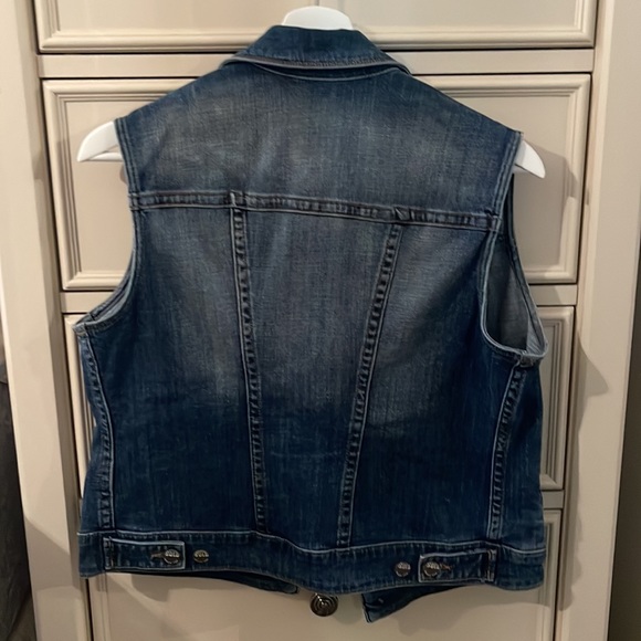 Sold Design Lab Distressed Denim Vest - Picture 2 of 4
